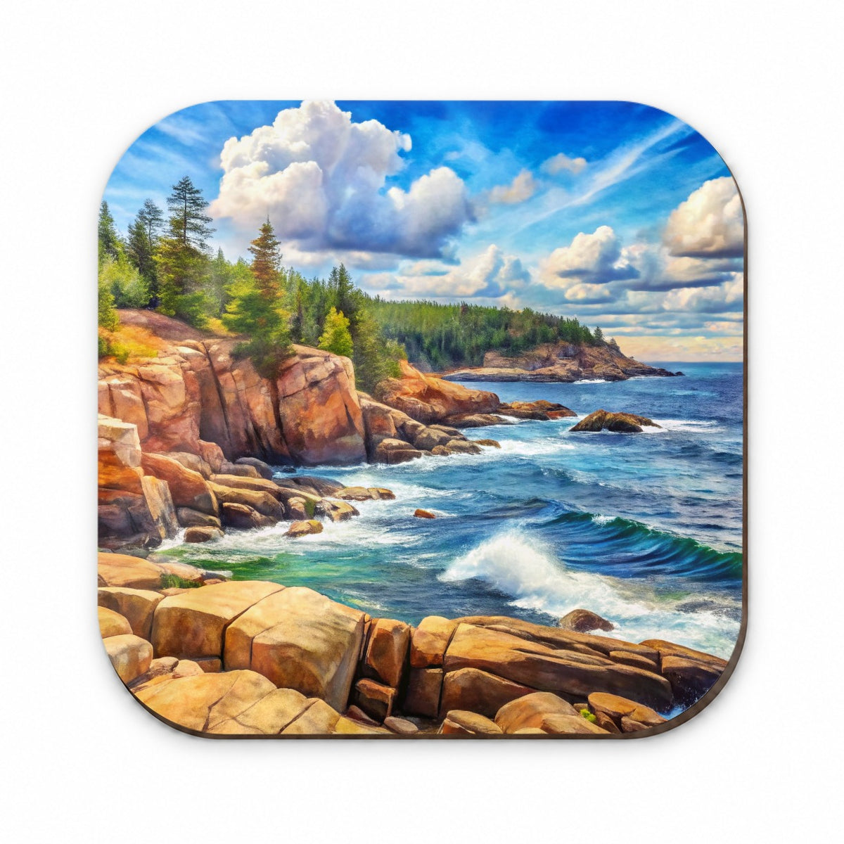 Acadia National Park Maine Watercolor Style Fridge Magnet