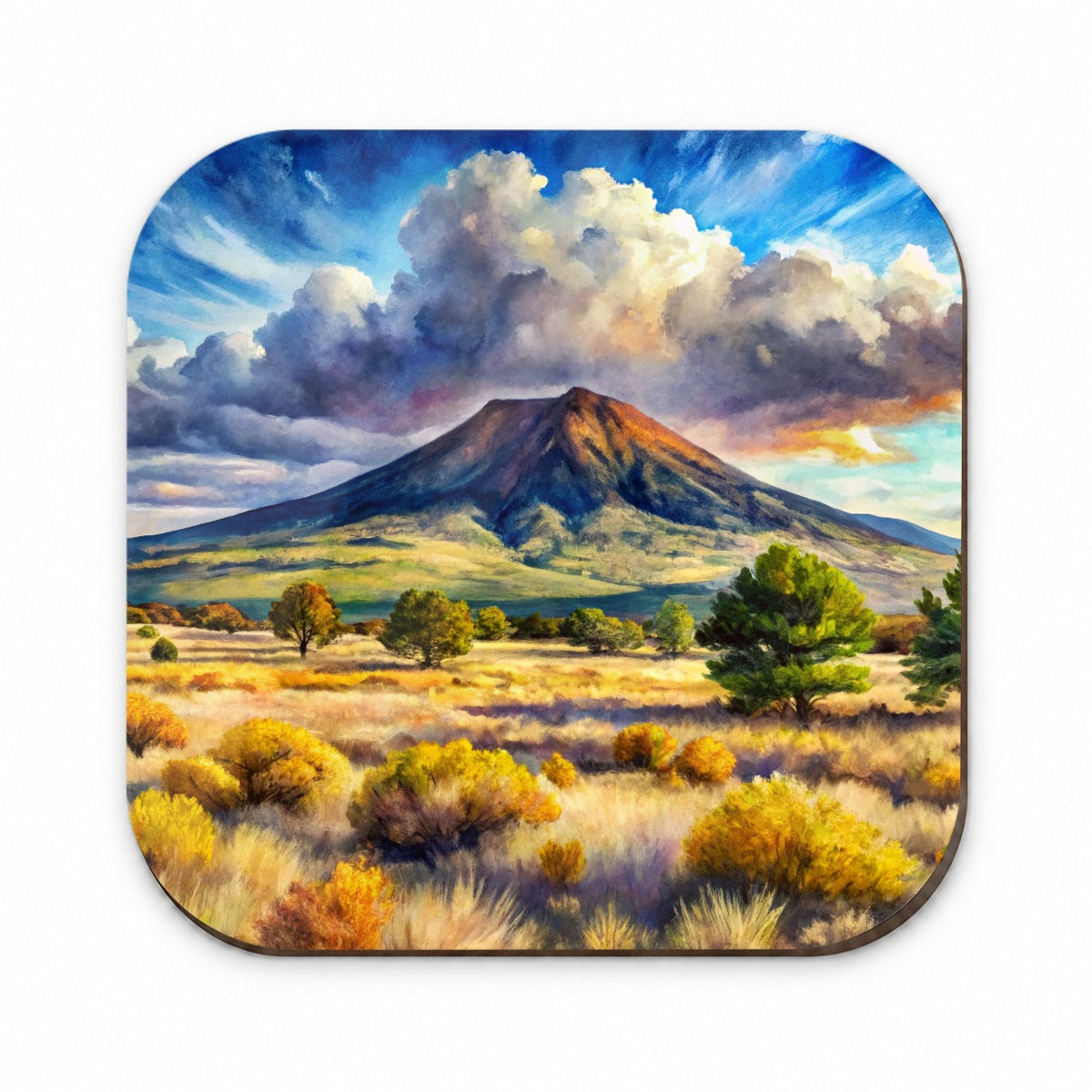Capulin Volcano National Monument New Mexico Watercolor Style Fridge Magnet