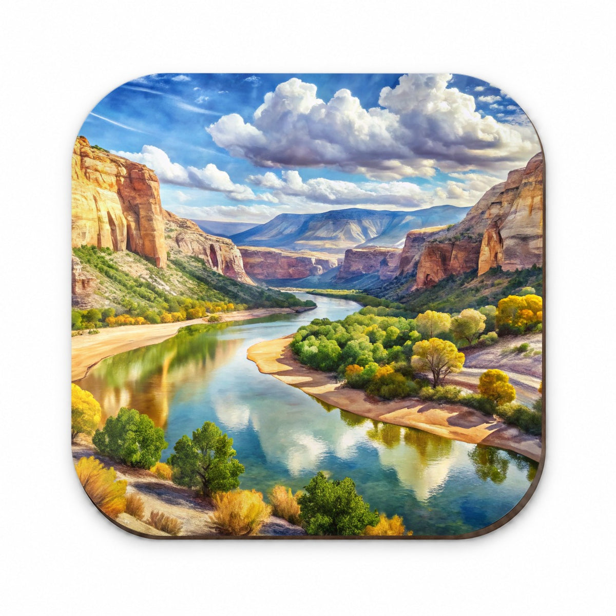 Dinosaur National Monument Colorado, Utah Watercolor Style Fridge Magnet