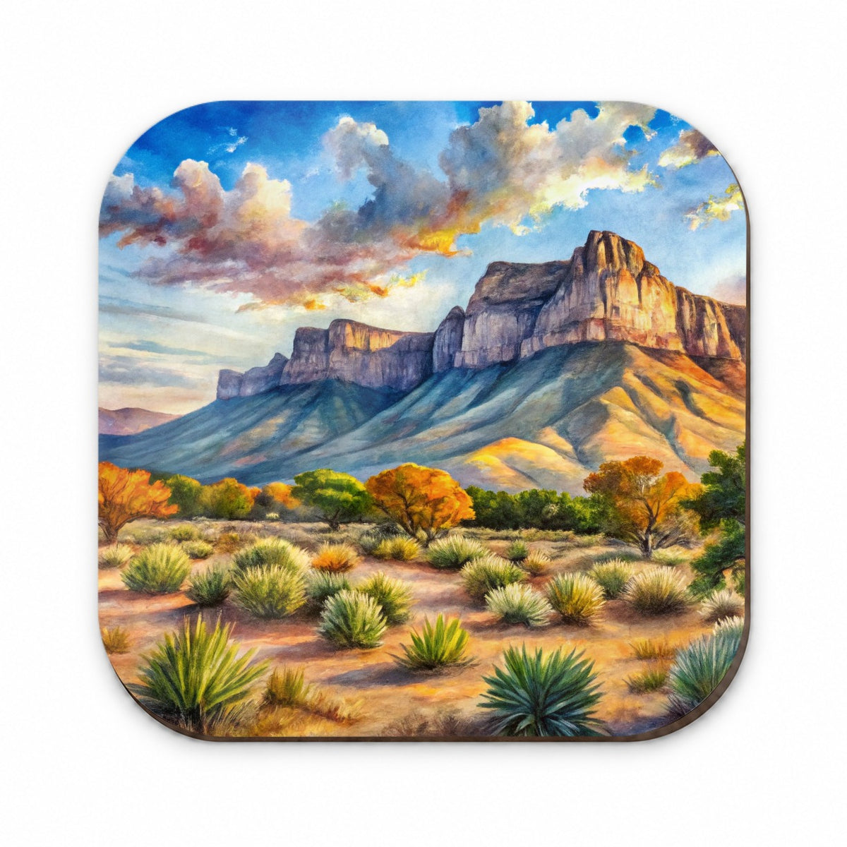 Guadalupe Mountains National Park Texas Watercolor Style Fridge Magnet