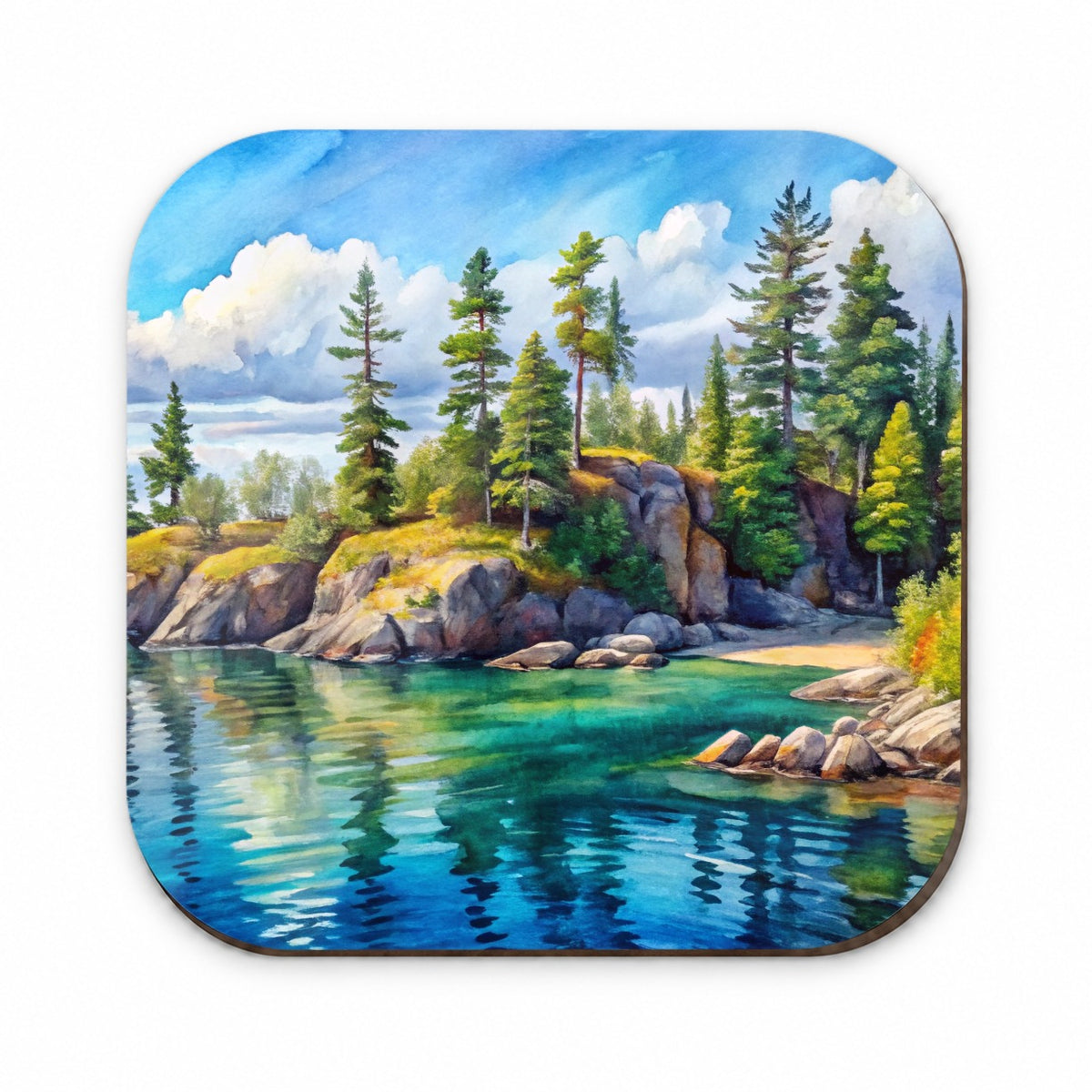 Isle Royale National Park Michigan Watercolor Style Fridge Magnet