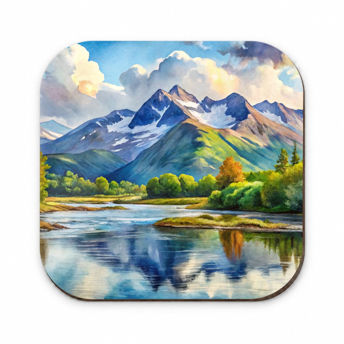 Katmai National Park Alaska Watercolor Style Fridge Magnet