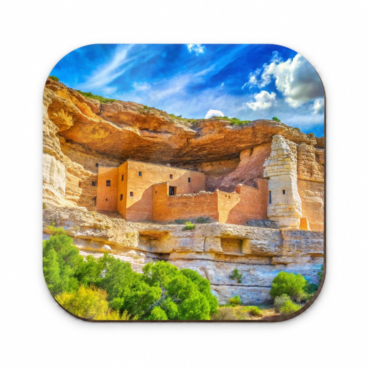 Montezuma Castle National Monument Arizona Watercolor Style Fridge Magnet
