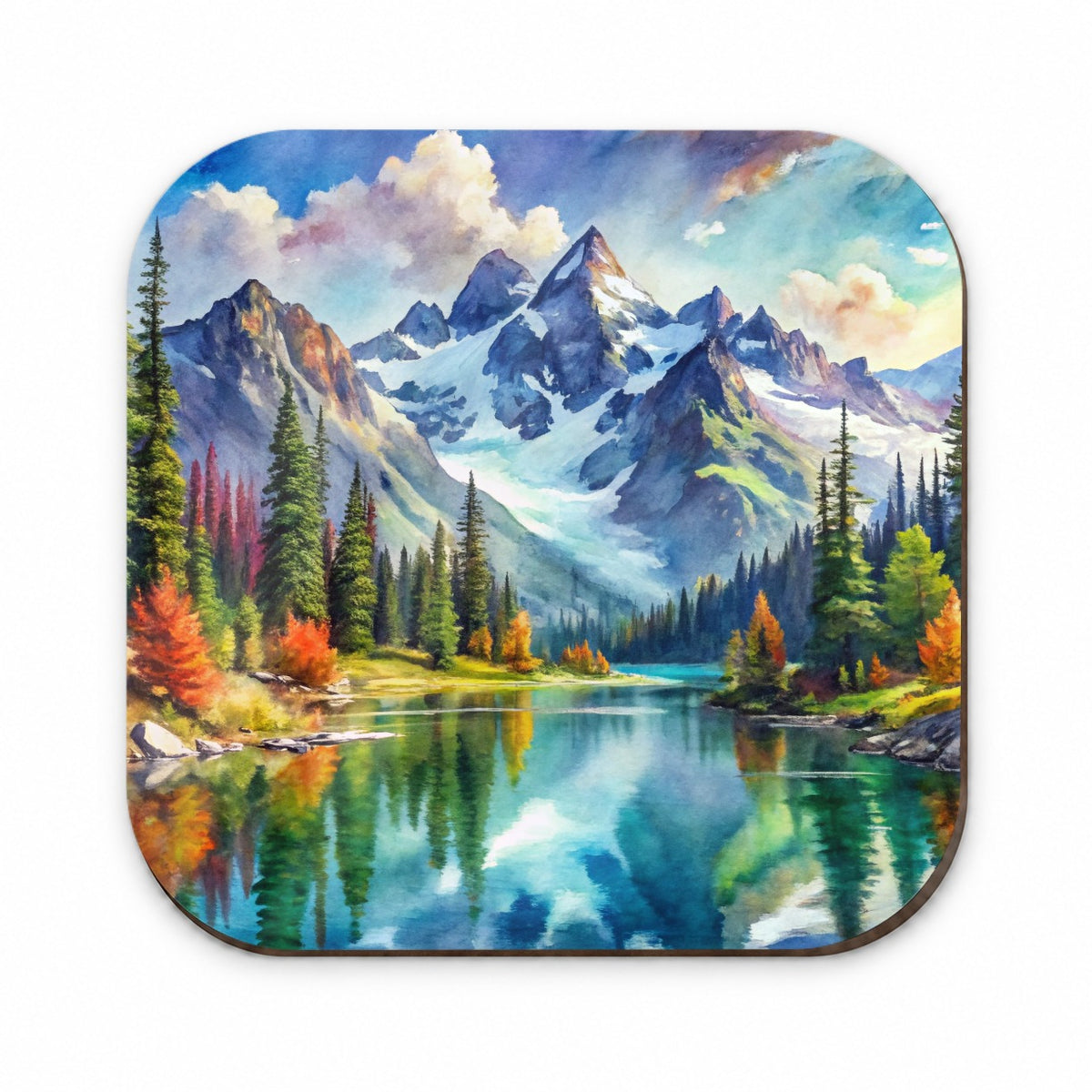 North Cascades National Park Washington Watercolor Style Fridge Magnet