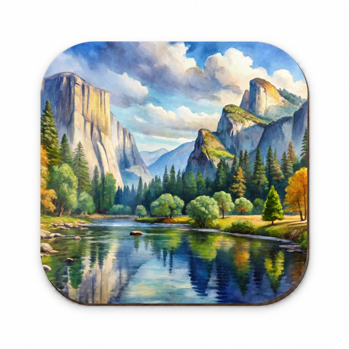 Yosemite National Park California Watercolor Style Fridge Magnet