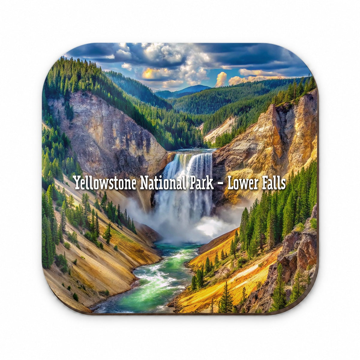 Yellowstone National Park Lower Falls Fridge Magnet