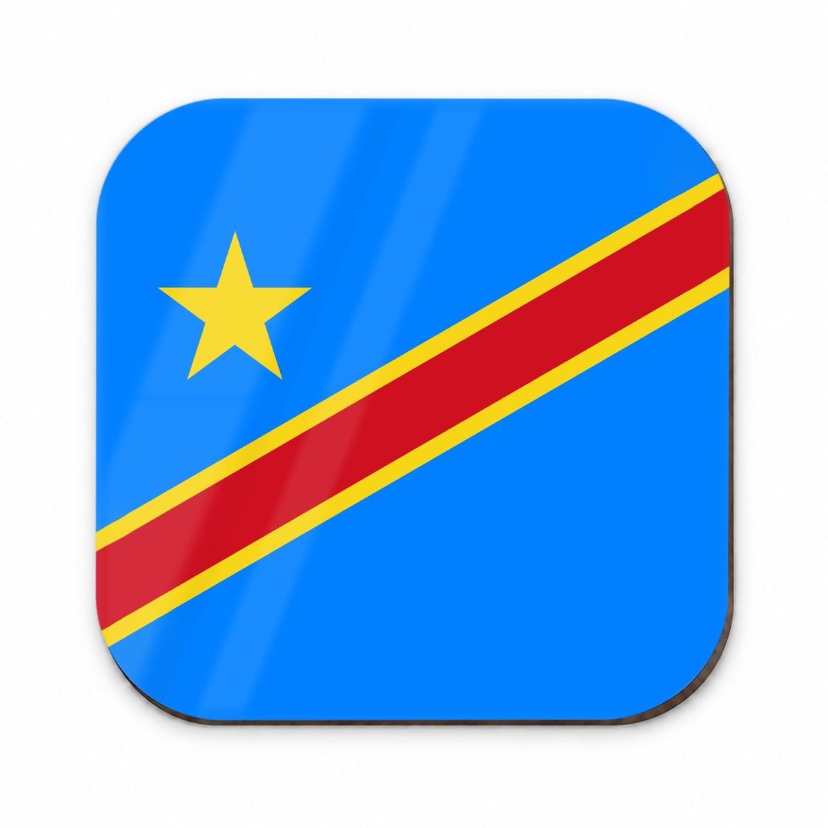 Congo (the Democratic Republic of the) Country Flag Fridge Magnet