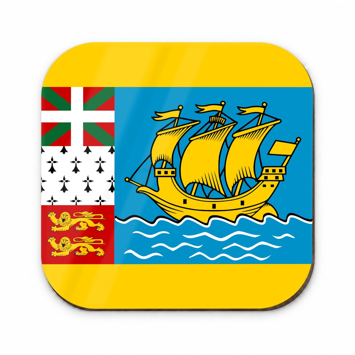 Saint Pierre and Miquelon Country Flag Fridge Magnet