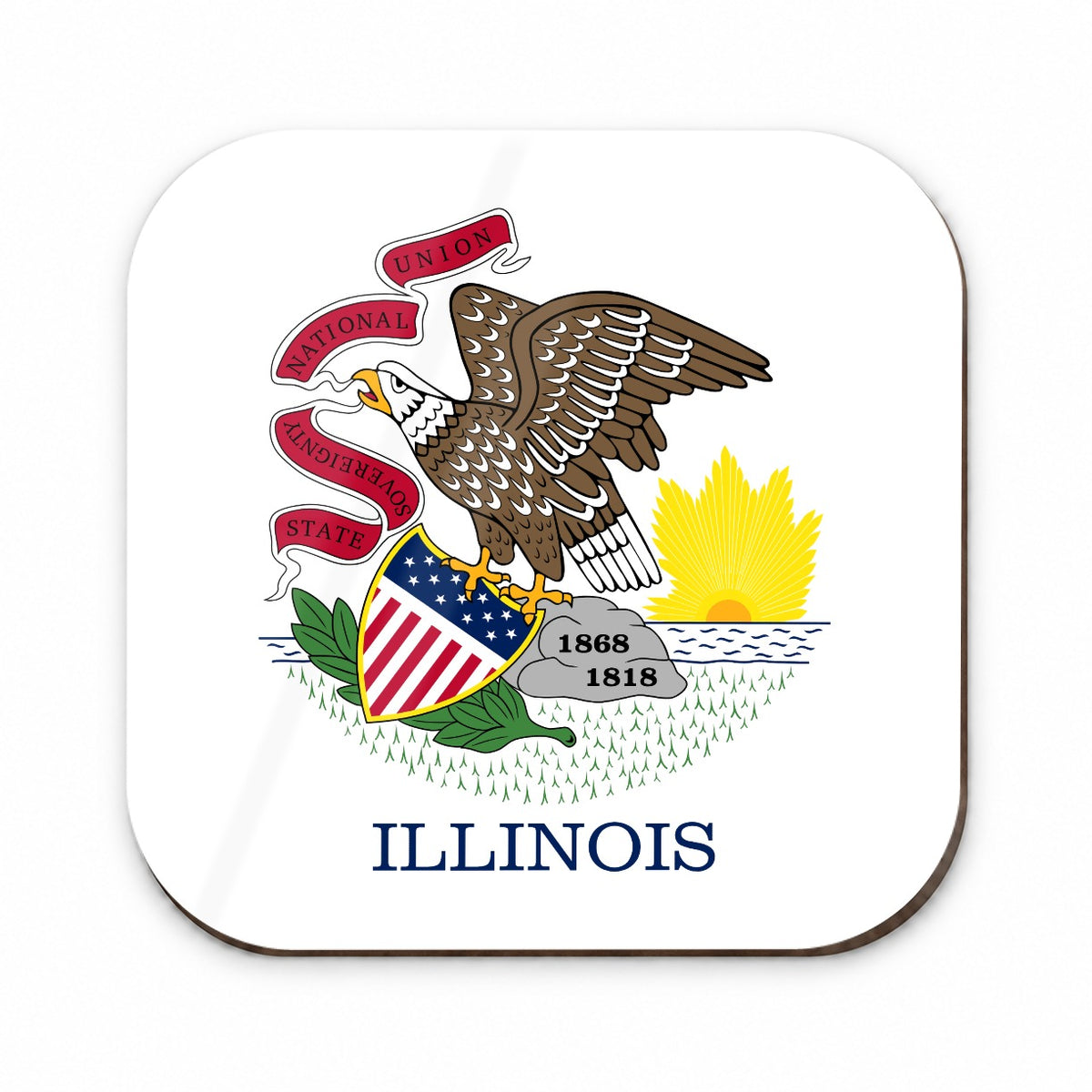 Illinois IL State Flag Fridge Magnet