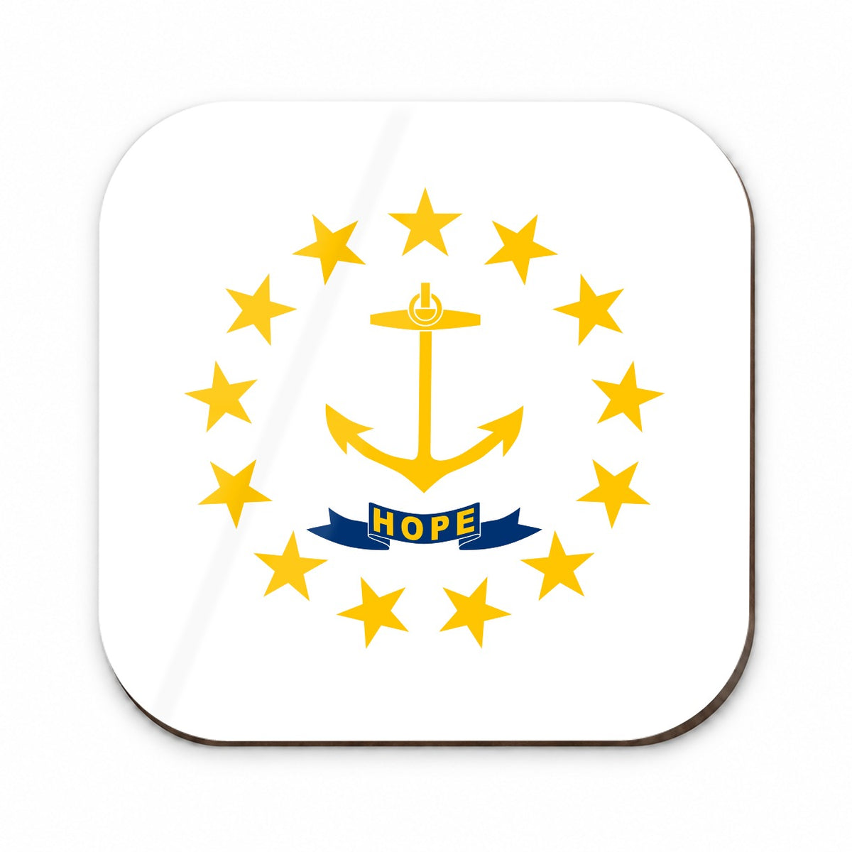 Rhode Island RI State Flag Fridge Magnet