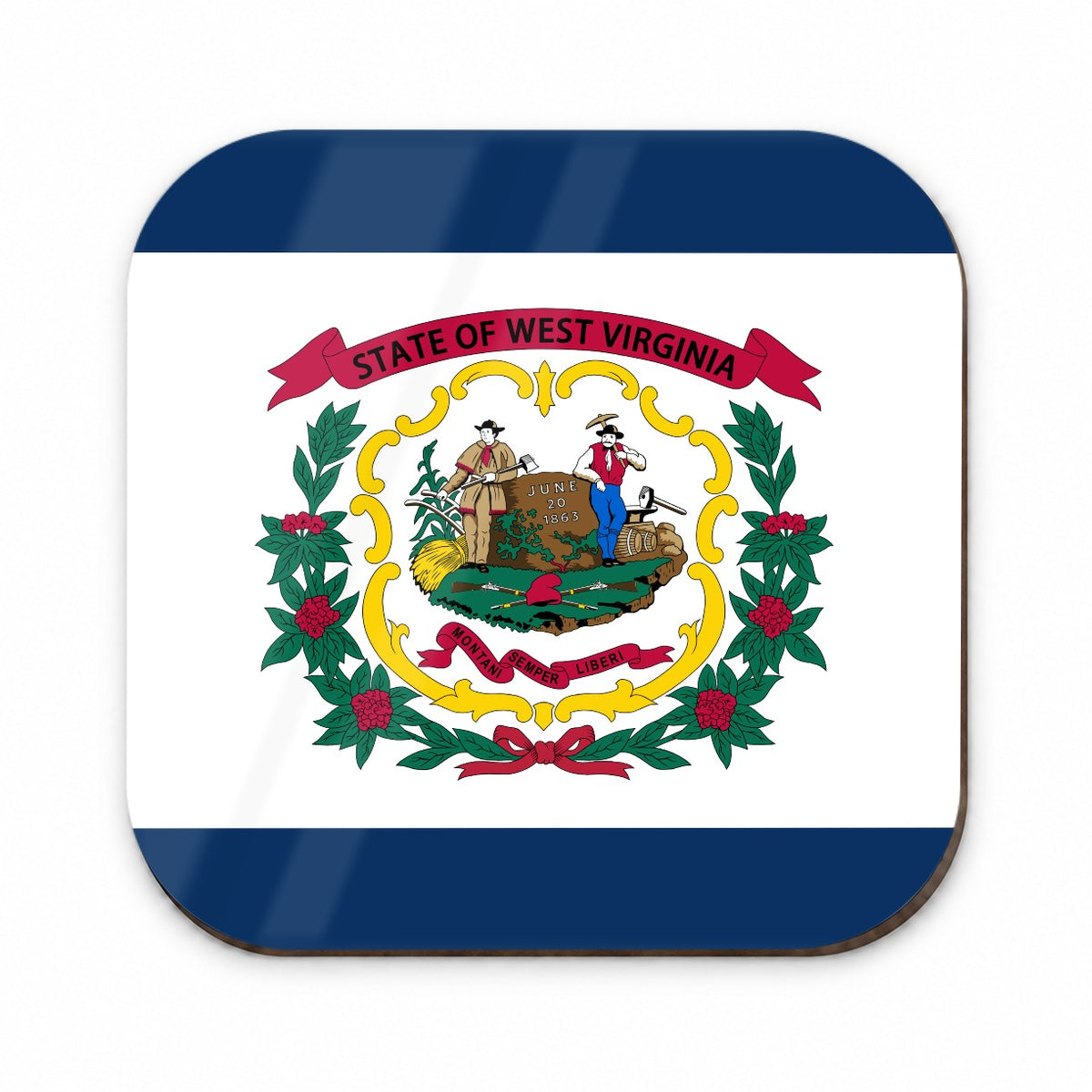West Virginia WV State Flag Fridge Magnet