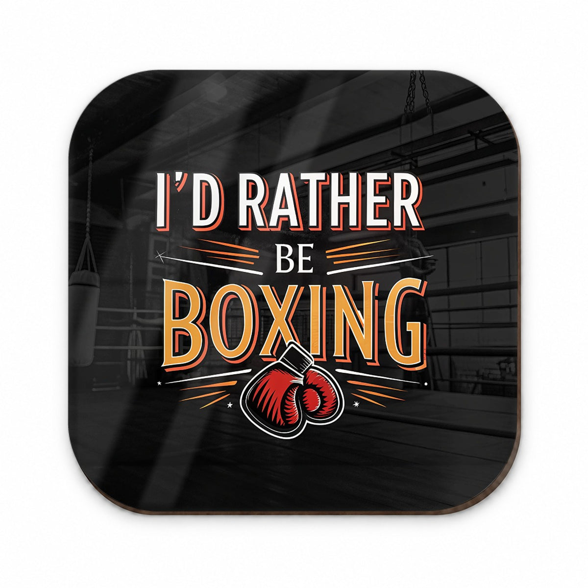 I'd Rather Be Boxing Fridge Magnet
