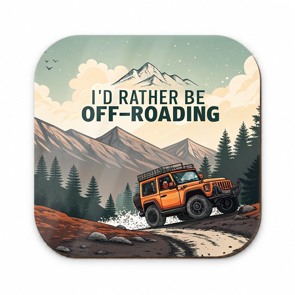 I'd Rather Be Off-Roading 4x4 Fridge Magnet