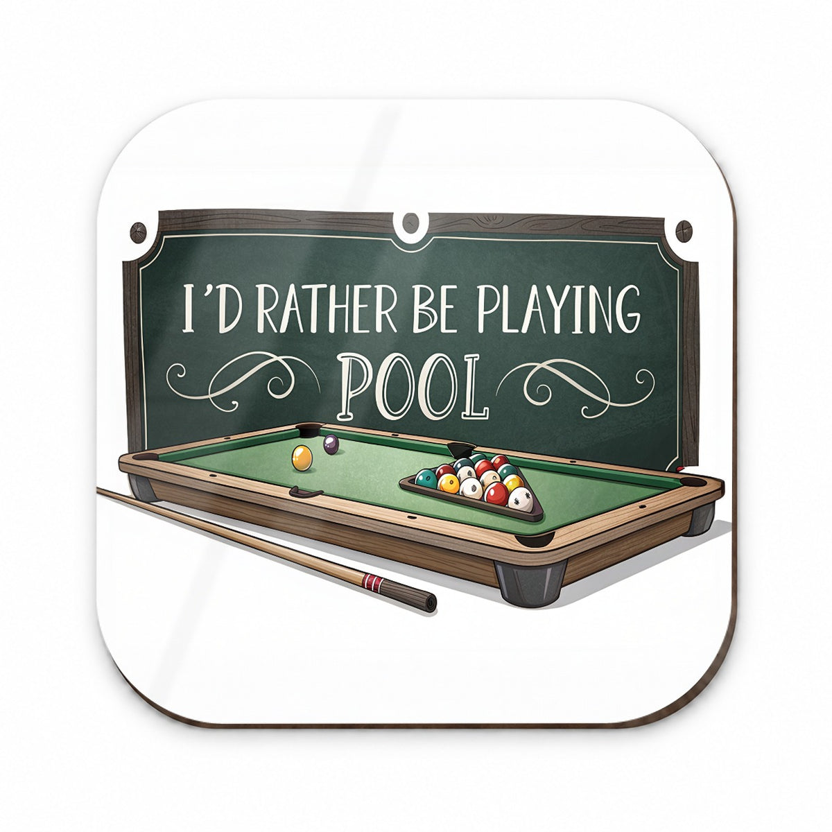 I'd Rather Be Playing Pool Fridge Magnet