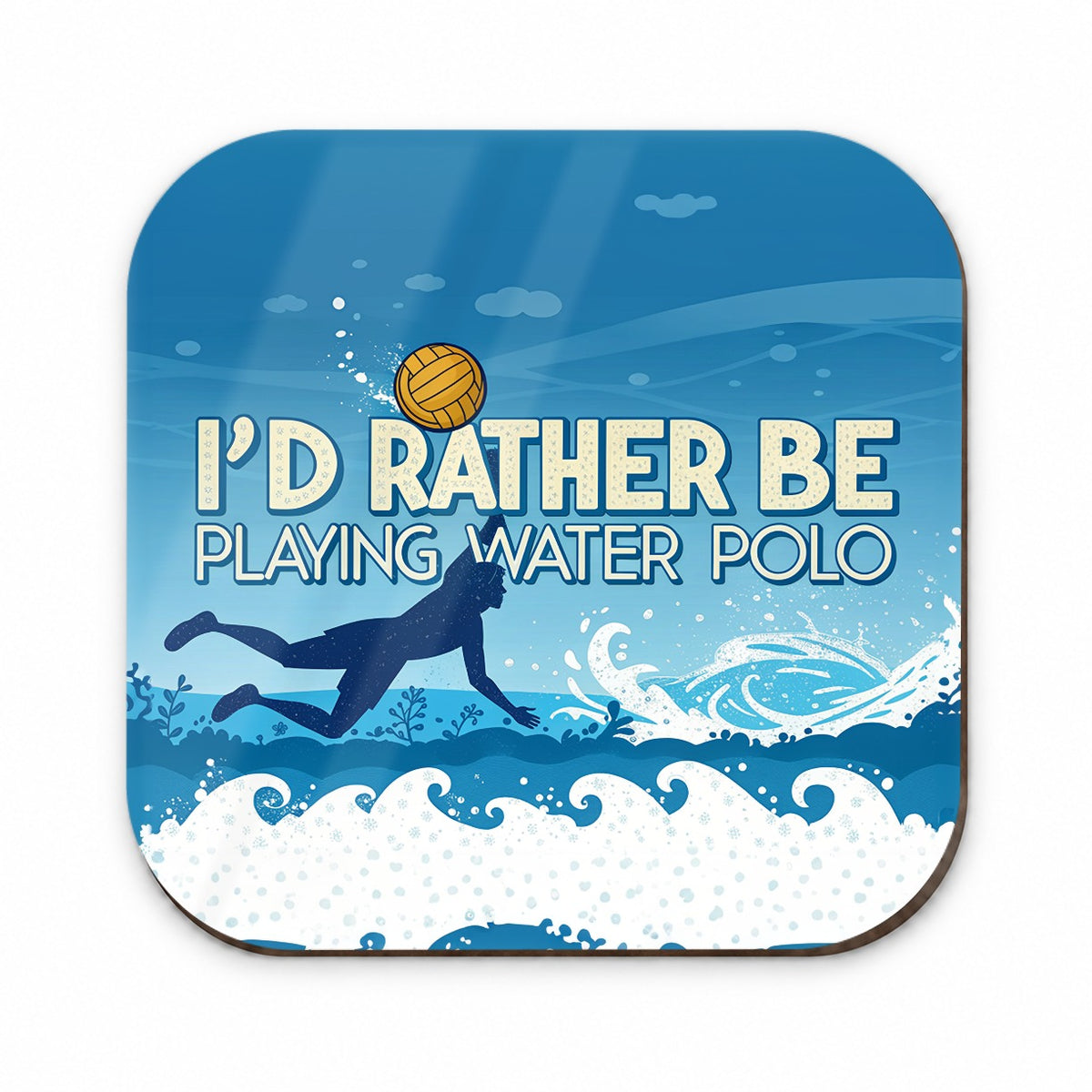 I'd Rather Be Playing Water Polo Fridge Magnet