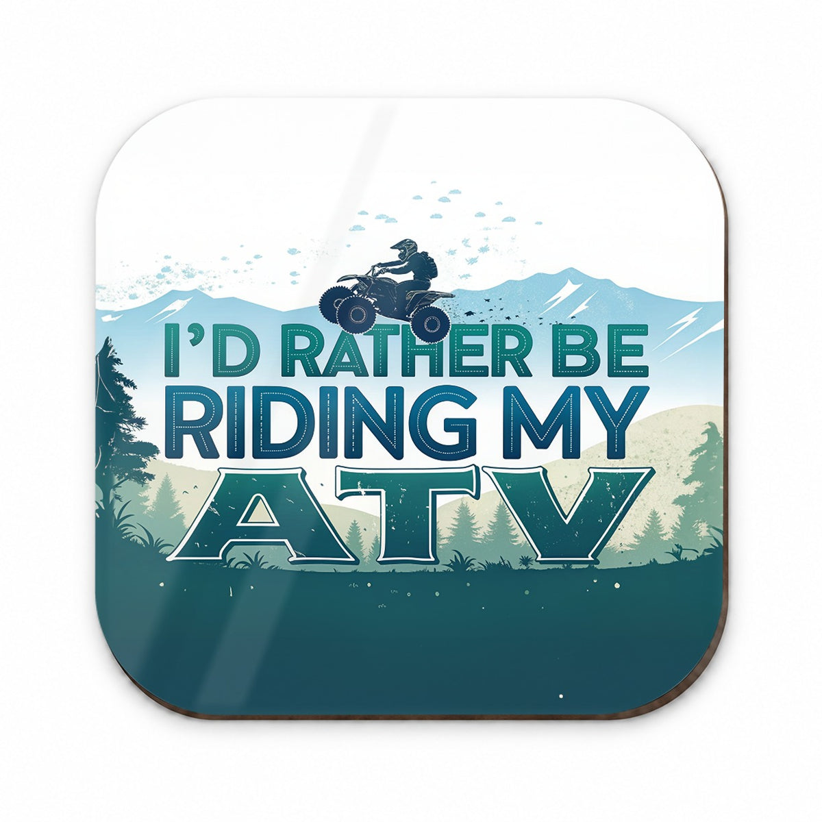 I'd Rather Be Riding My ATV Fridge Magnet