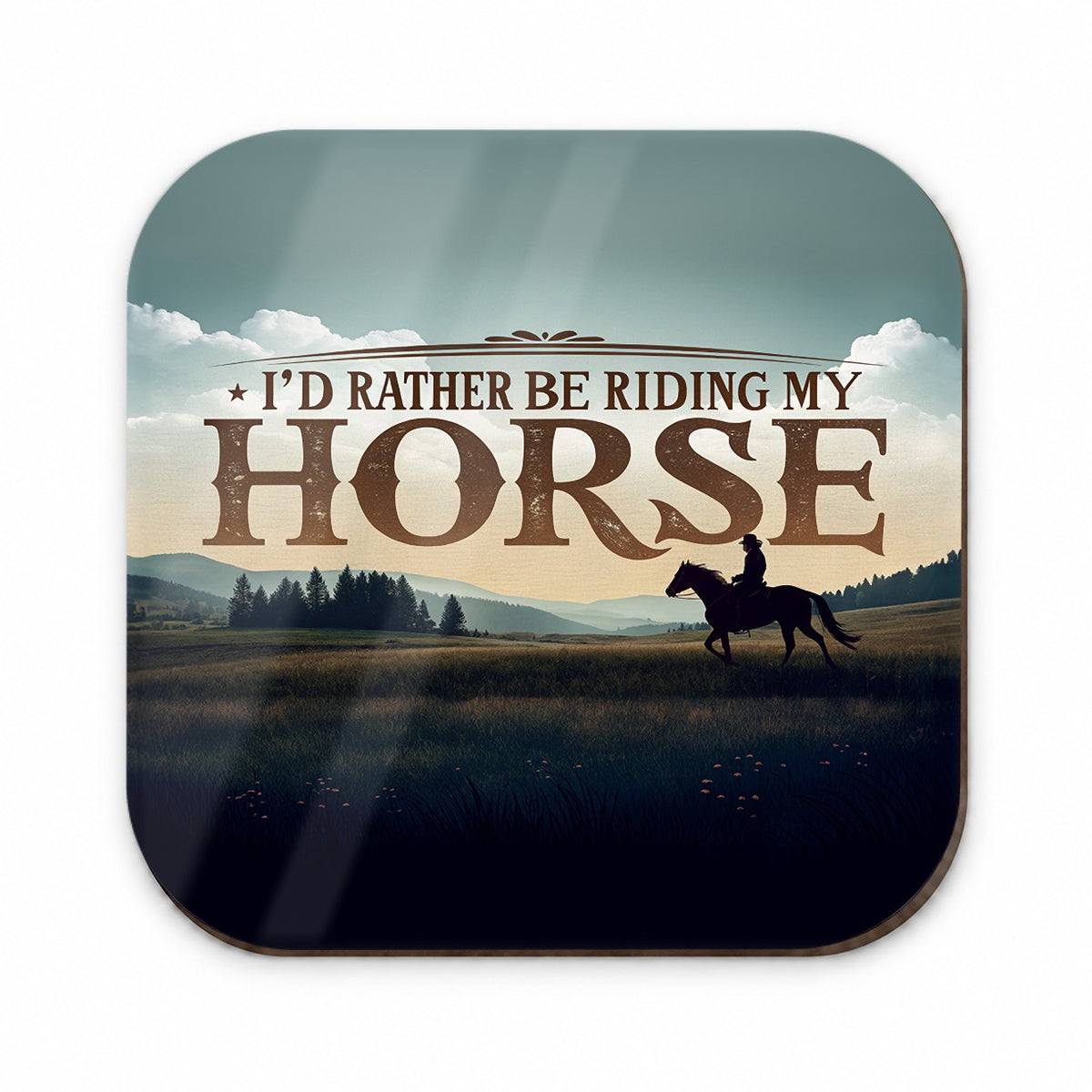 I'd Rather Be Riding My Horse Fridge Magnet