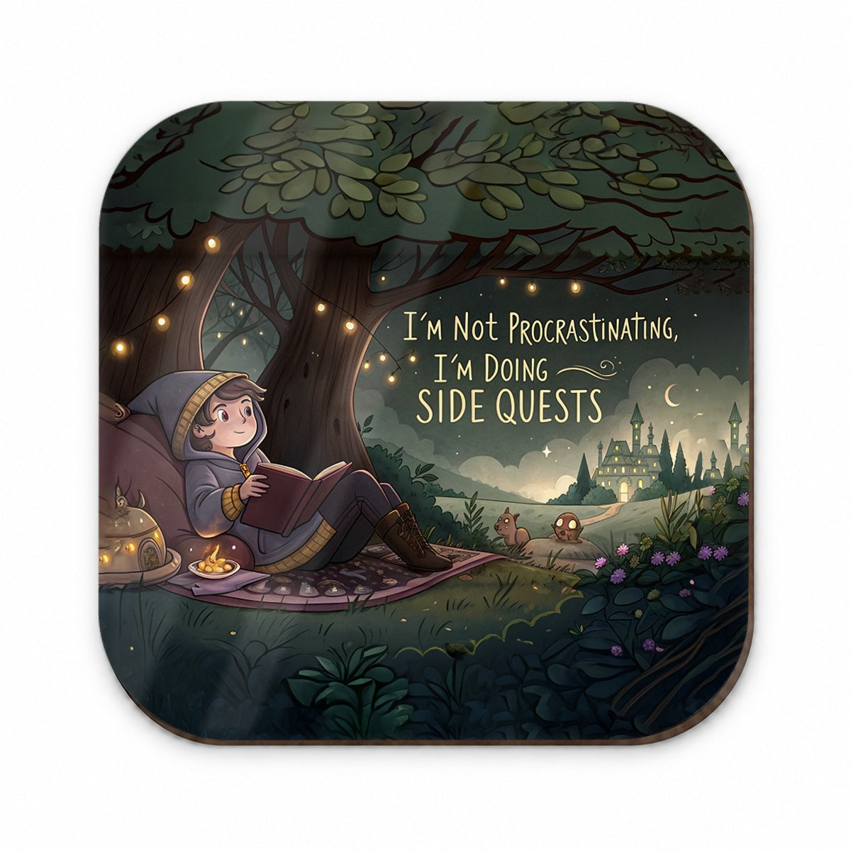 I'm Not Procrastinating Doing Side Quests Funny Fantasy Fridge Magnet