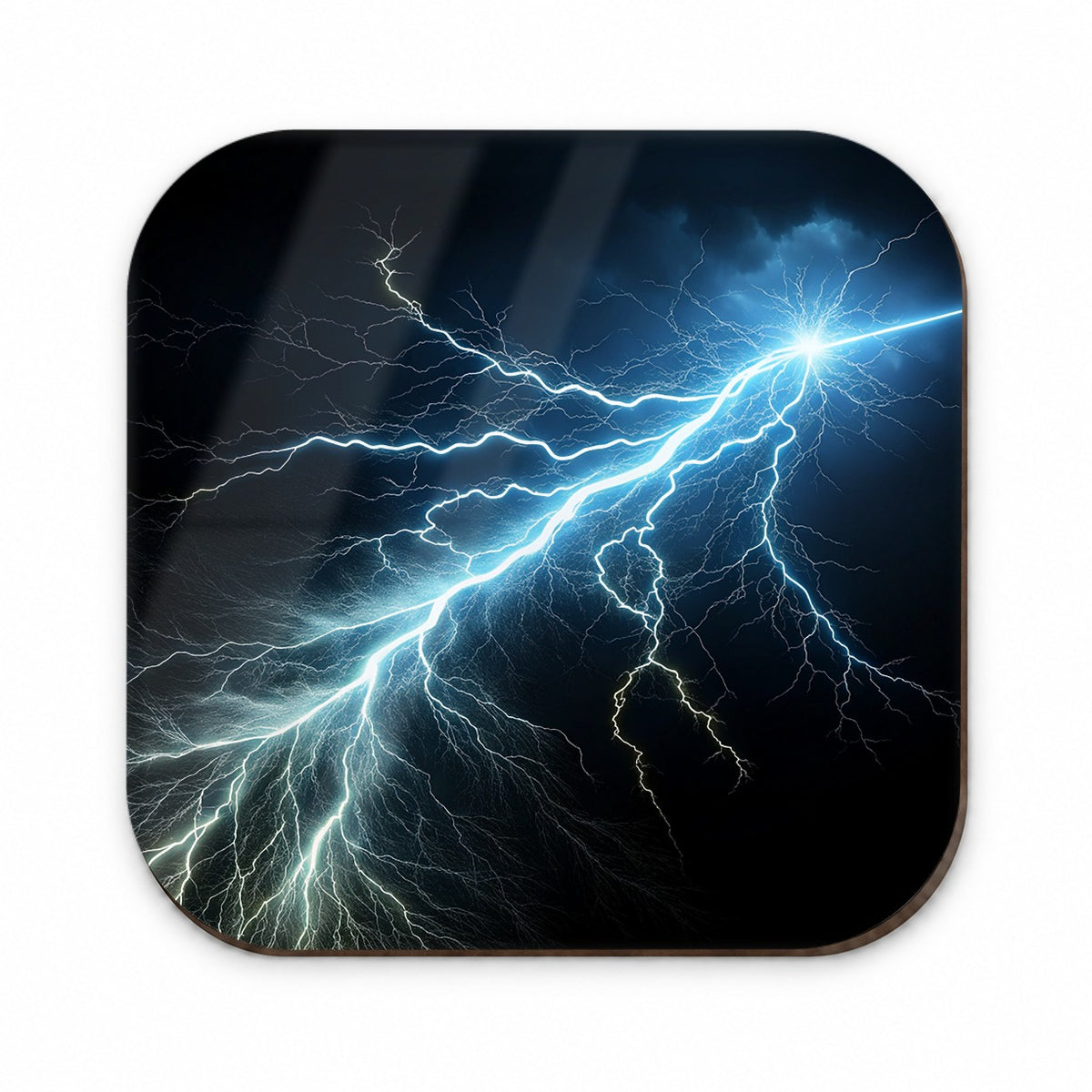 Lightning Bolt Strike at Night Fridge Magnet