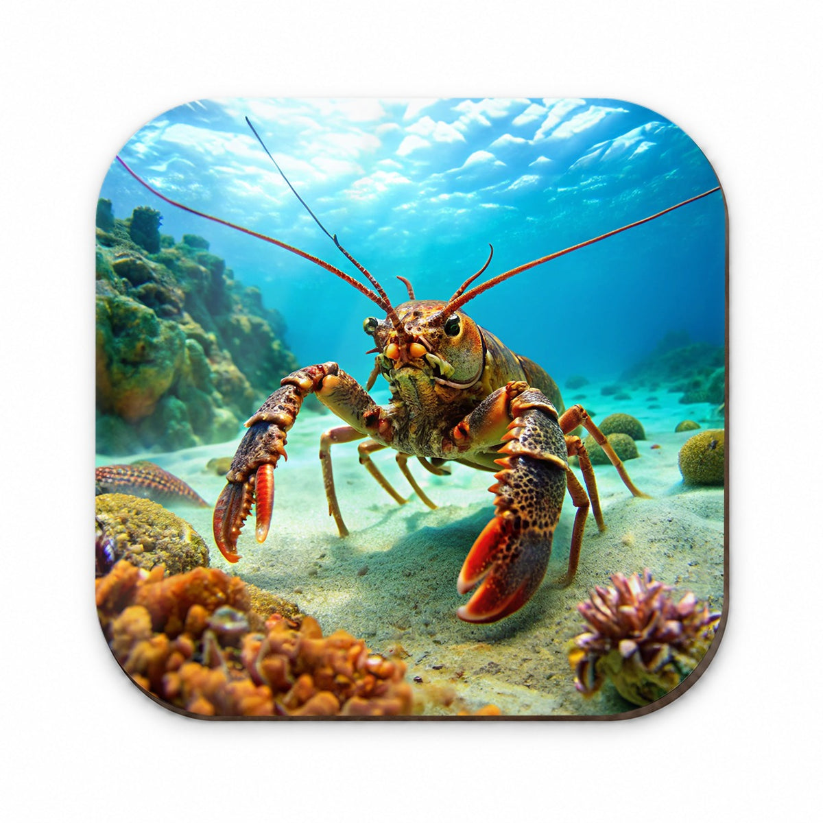 Lobster In The Ocean Fridge Magnet