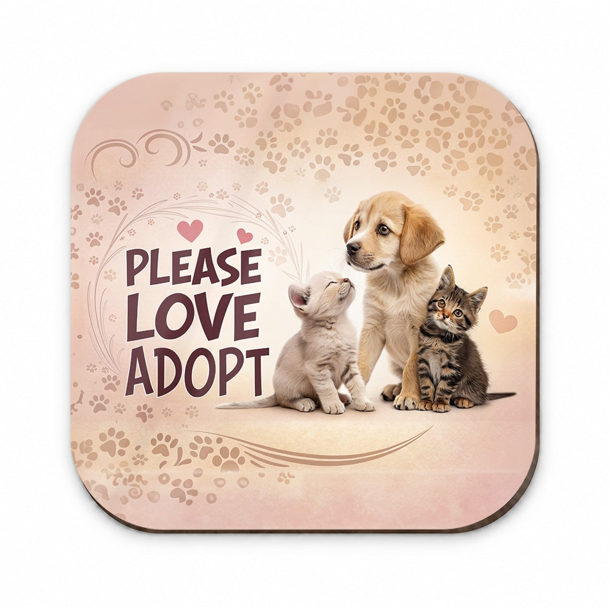 Please Love Adopt Animal Pet Rescue Adoption Fridge Magnet
