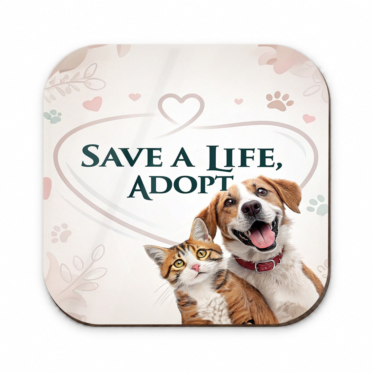 Save A Life Adopt Rescue Pet Dog Cat Fridge Magnet