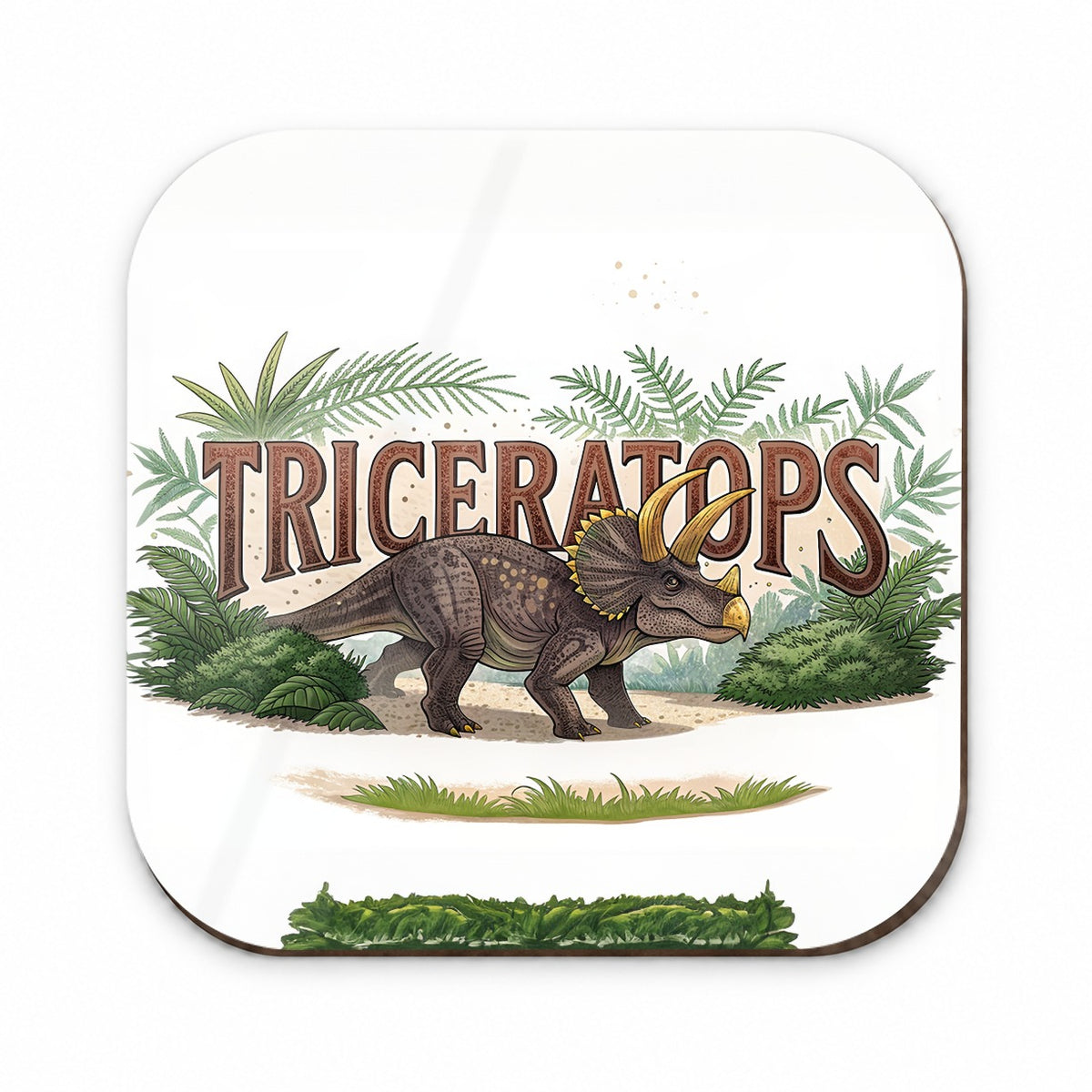 Triceratops Horned Dinosaur Cartoon Fridge Magnet
