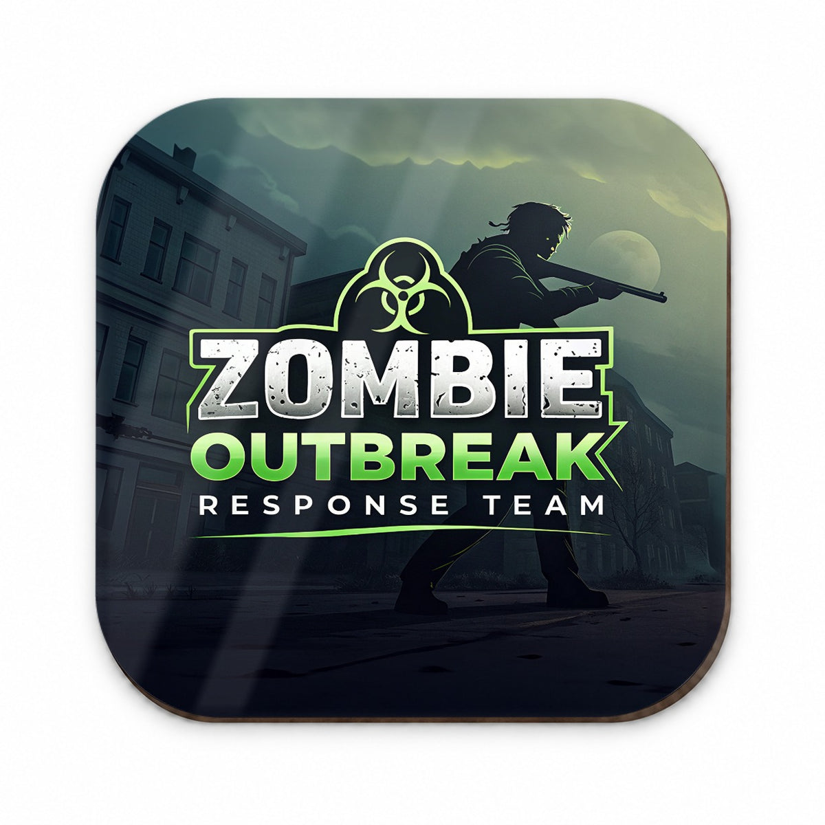 Zombie Outbreak Response Team Biohazard Design Fridge Magnet