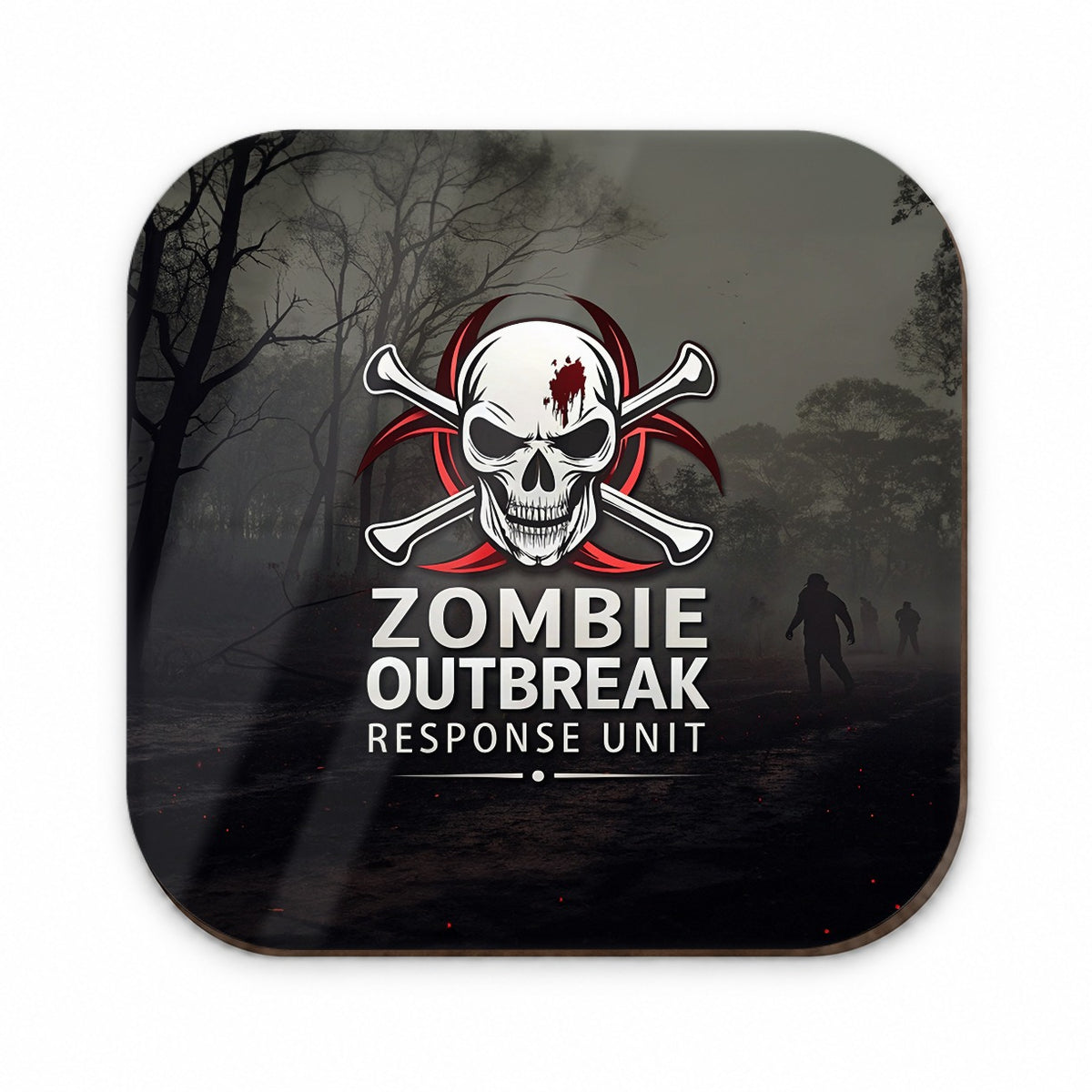 Zombie Outbreak Response Unit Biohazard Fridge Magnet