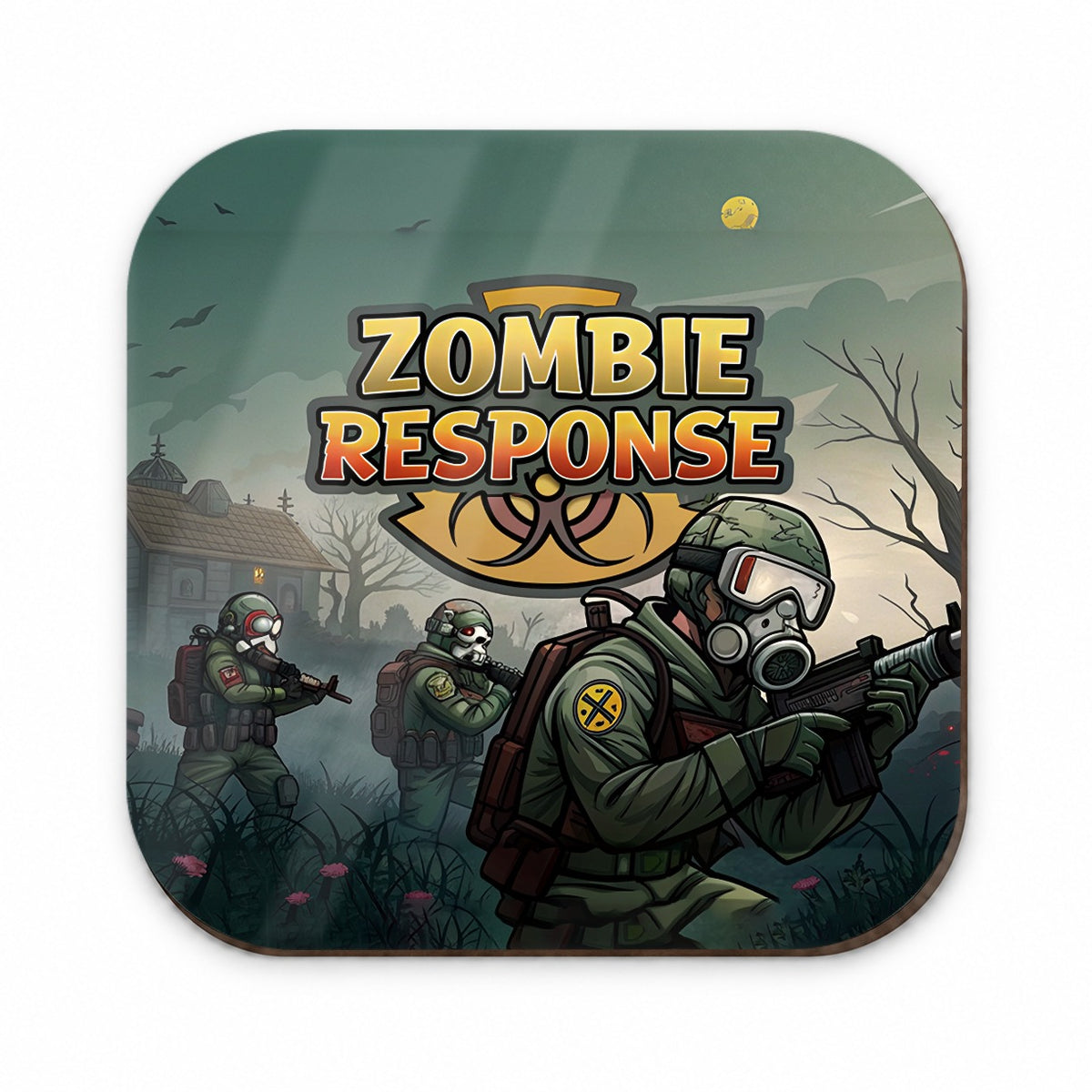 Zombie Response Unit Biohazard Cartoon Fridge Magnet