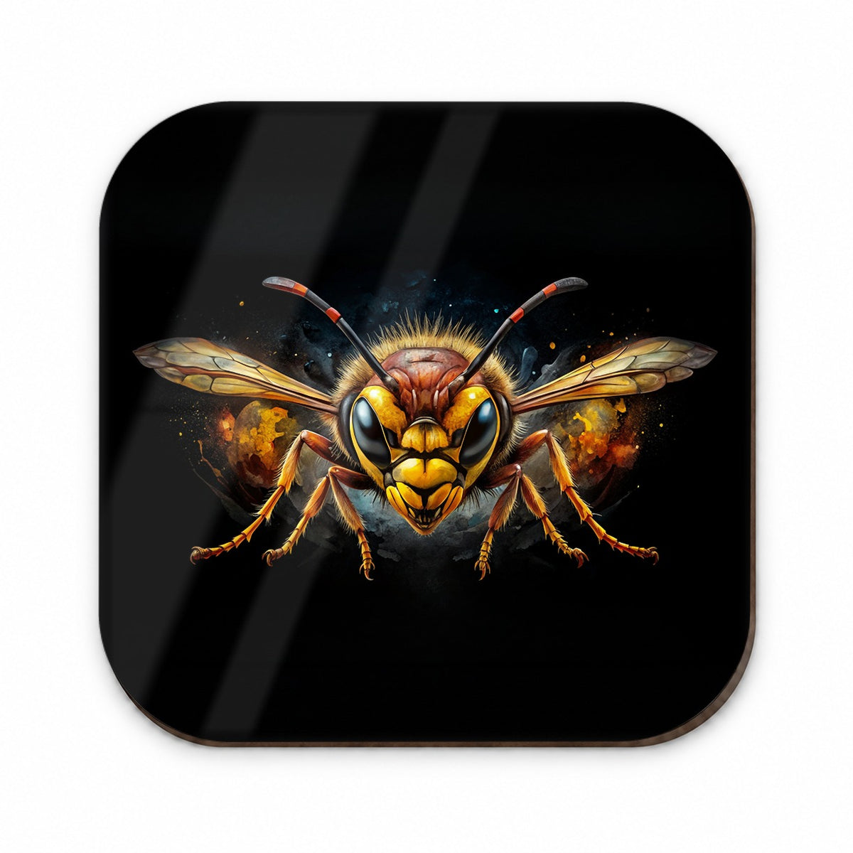 Angry Hornet Watercolor Fridge Magnet