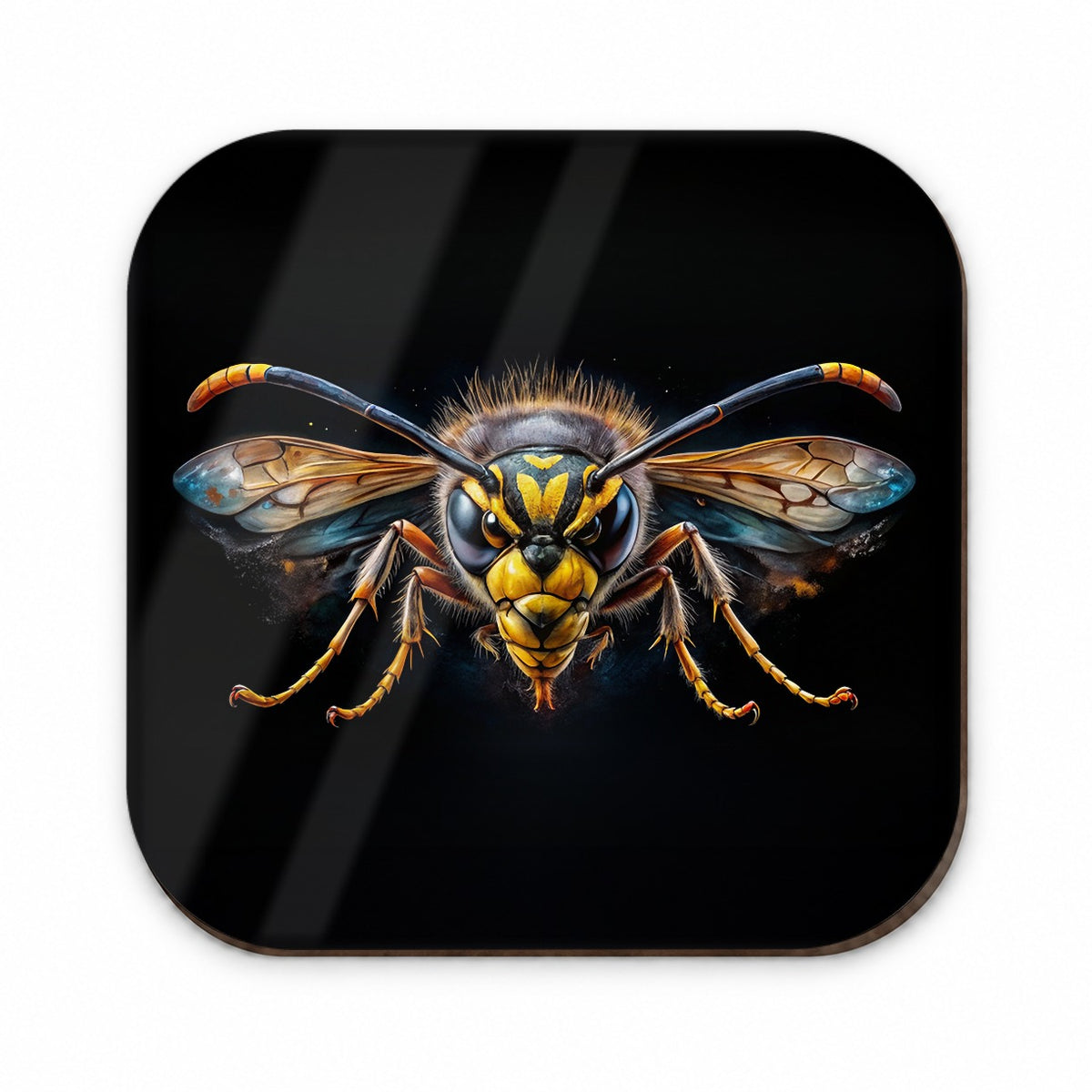 Angry Wasp Watercolor Fridge Magnet