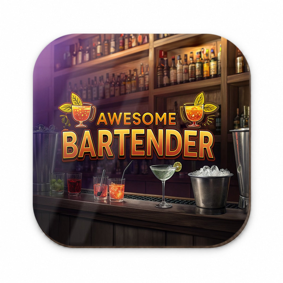 Awesome Bartender Inspirational Fridge Magnet