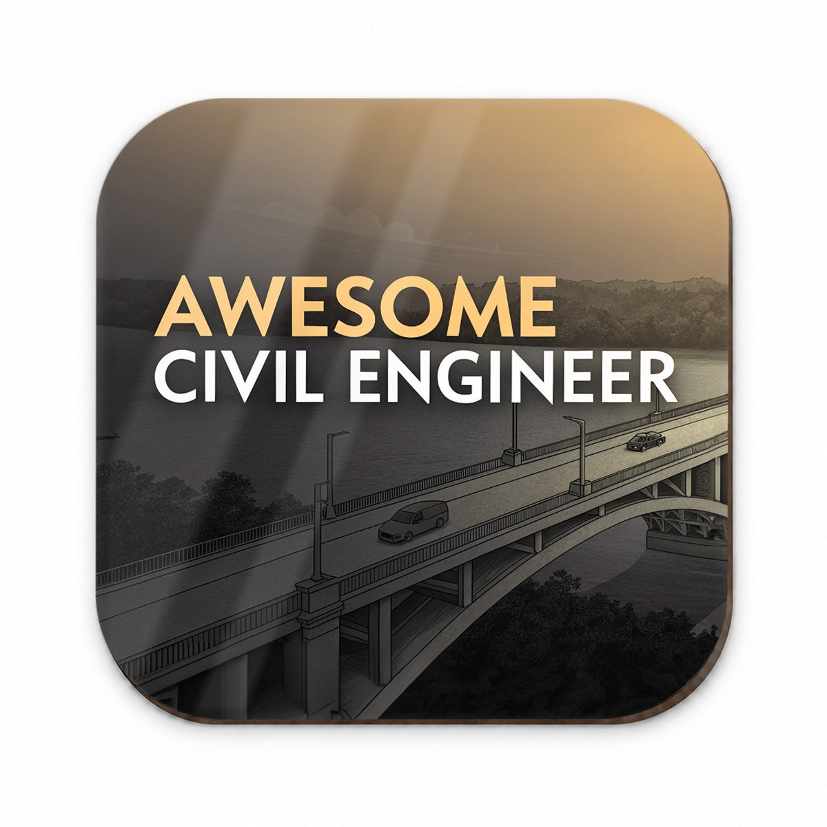 Awesome Civil Engineer Inspirational Fridge Magnet