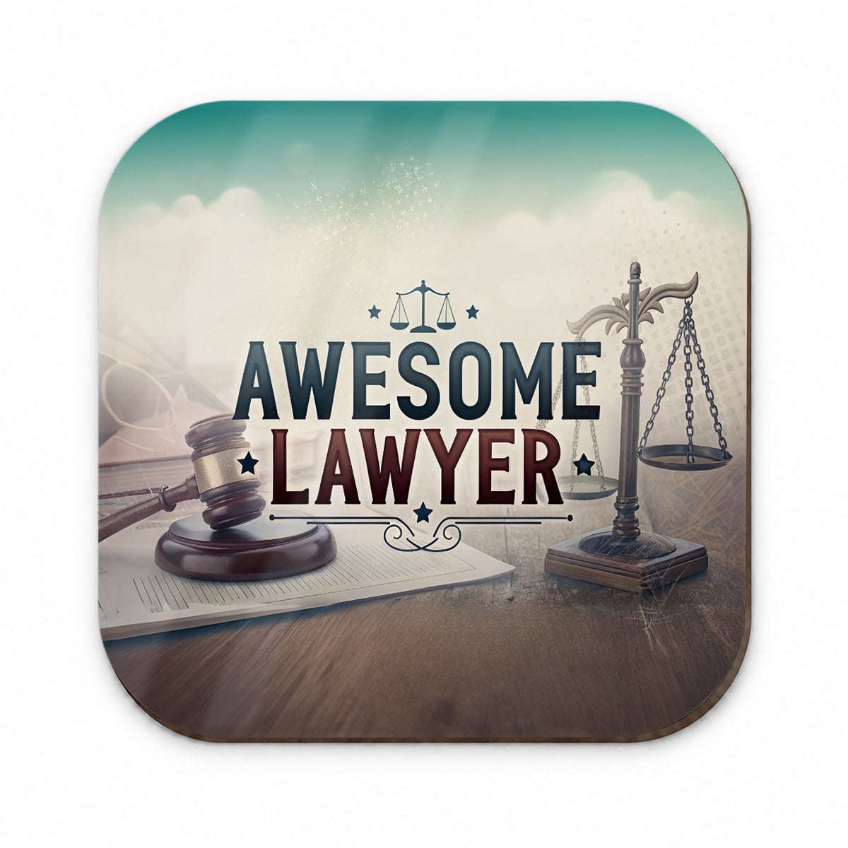 Awesome Lawyer Inspirational Scales of Justice Fridge Magnet