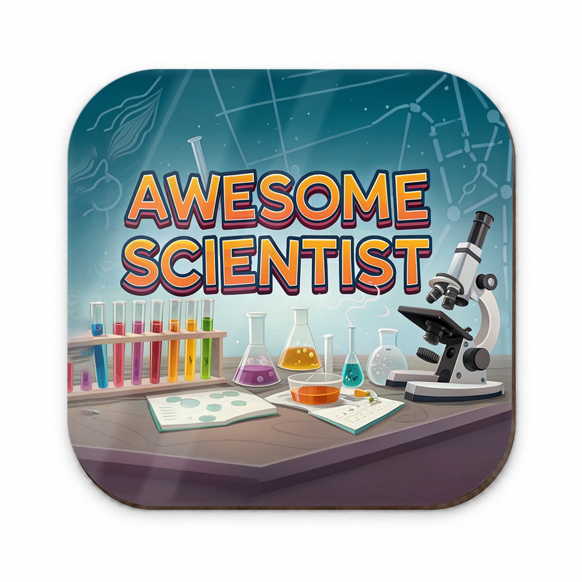 Awesome Scientist Inspirational Lab Microscope Fridge Magnet
