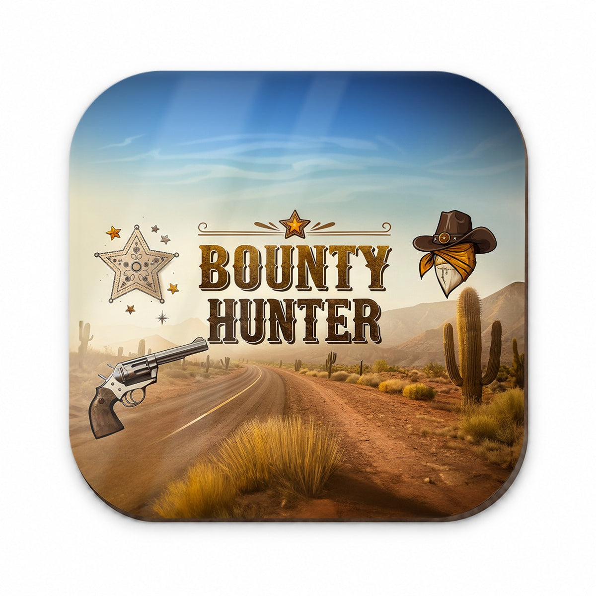 Bounty Hunter Western Cowboy Fridge Magnet