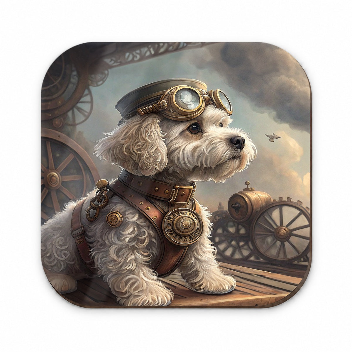 Cockapoo Dog Steampunk Fridge Magnet