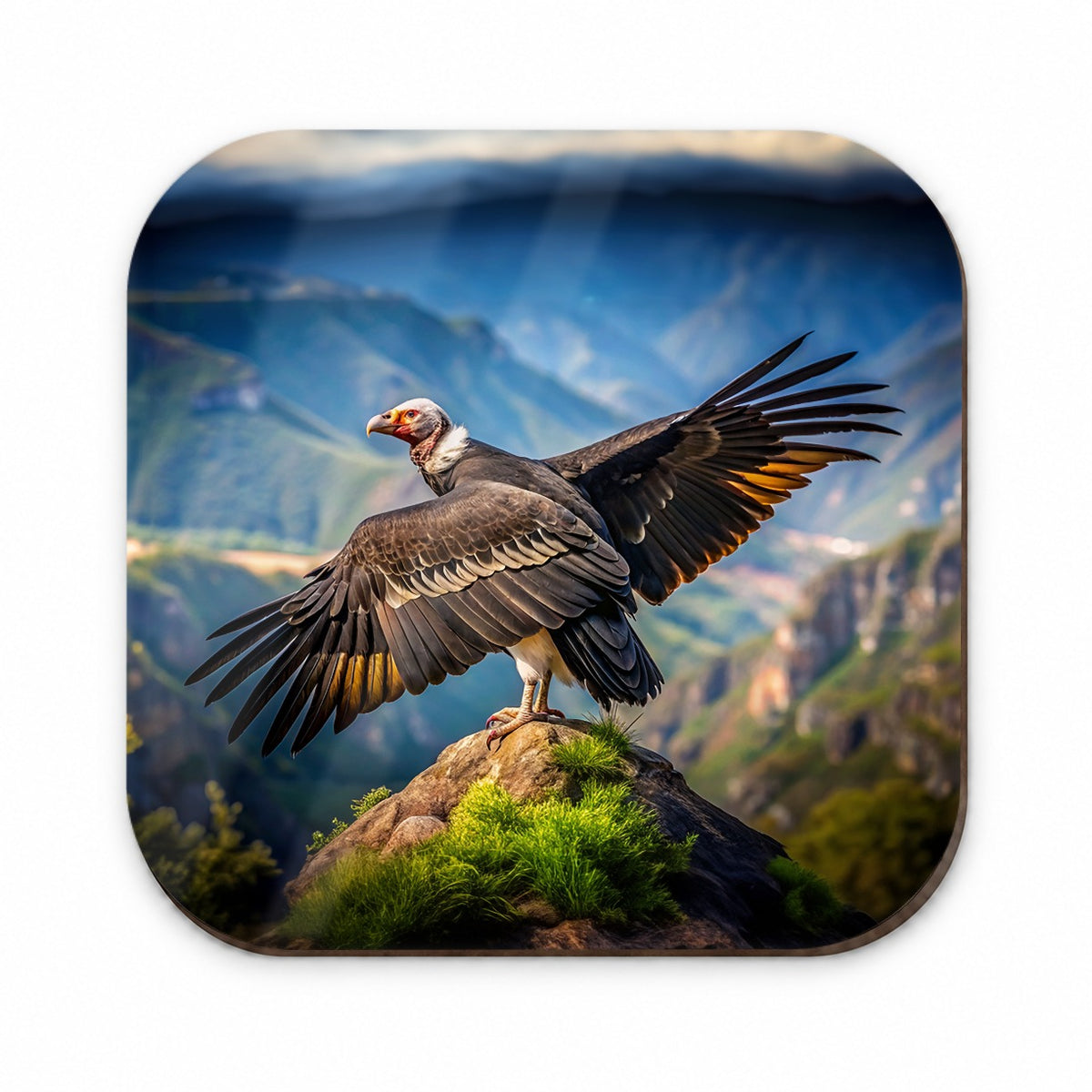 Condor on Mountain Top Fridge Magnet