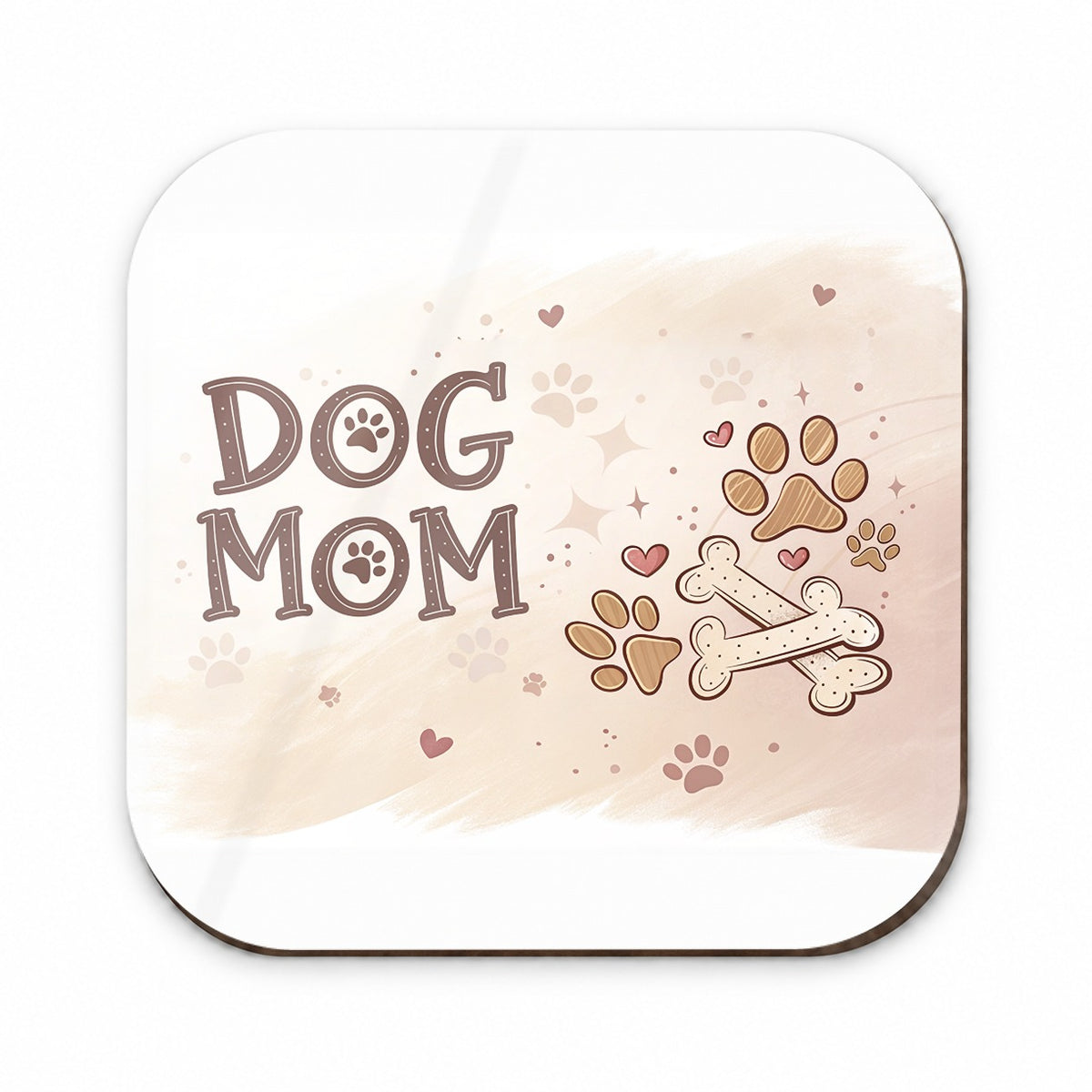 Dog Mom Paw Prints Treats Fridge Magnet