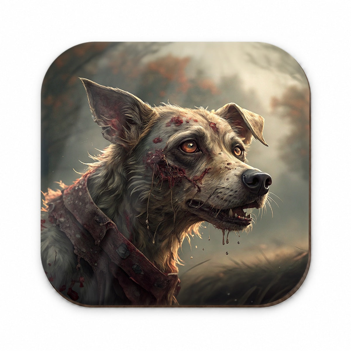 Dog Zombie Creepy Scary Halloween Fridge Magnet