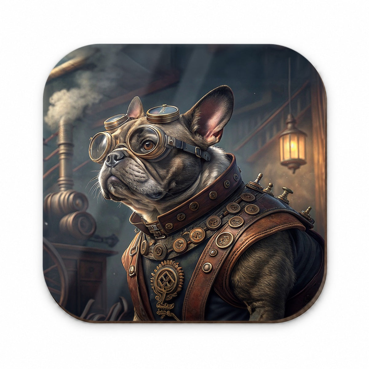 French Bulldog Dog Steampunk Fridge Magnet