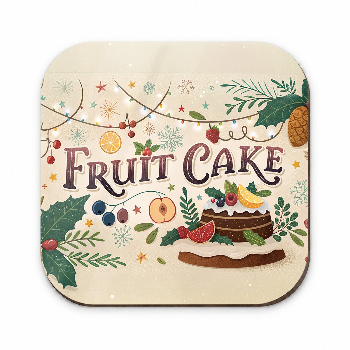 Fruitcake Holiday Fruit Cake Fridge Magnet