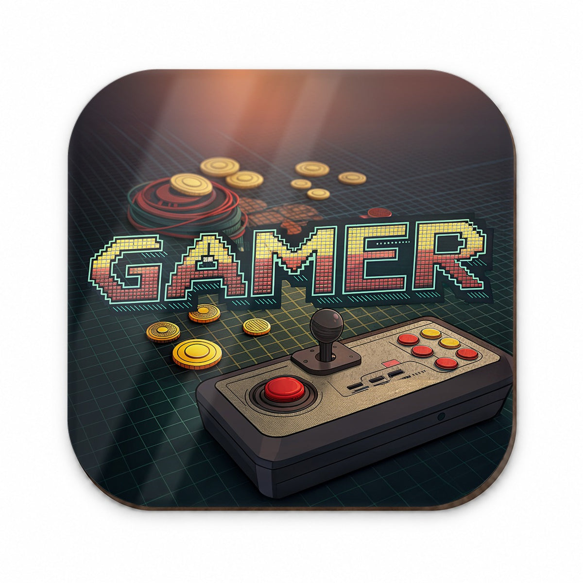 Gamer Retro Pixel Arcade Controller Fridge Magnet