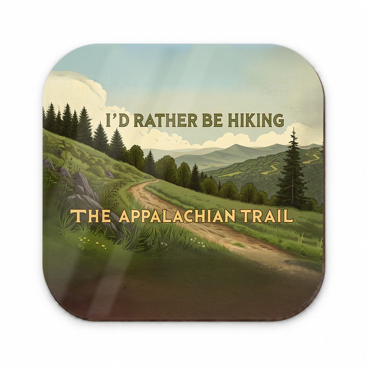 I'd Rather Be Hiking The Appalachian Trail Fridge Magnet