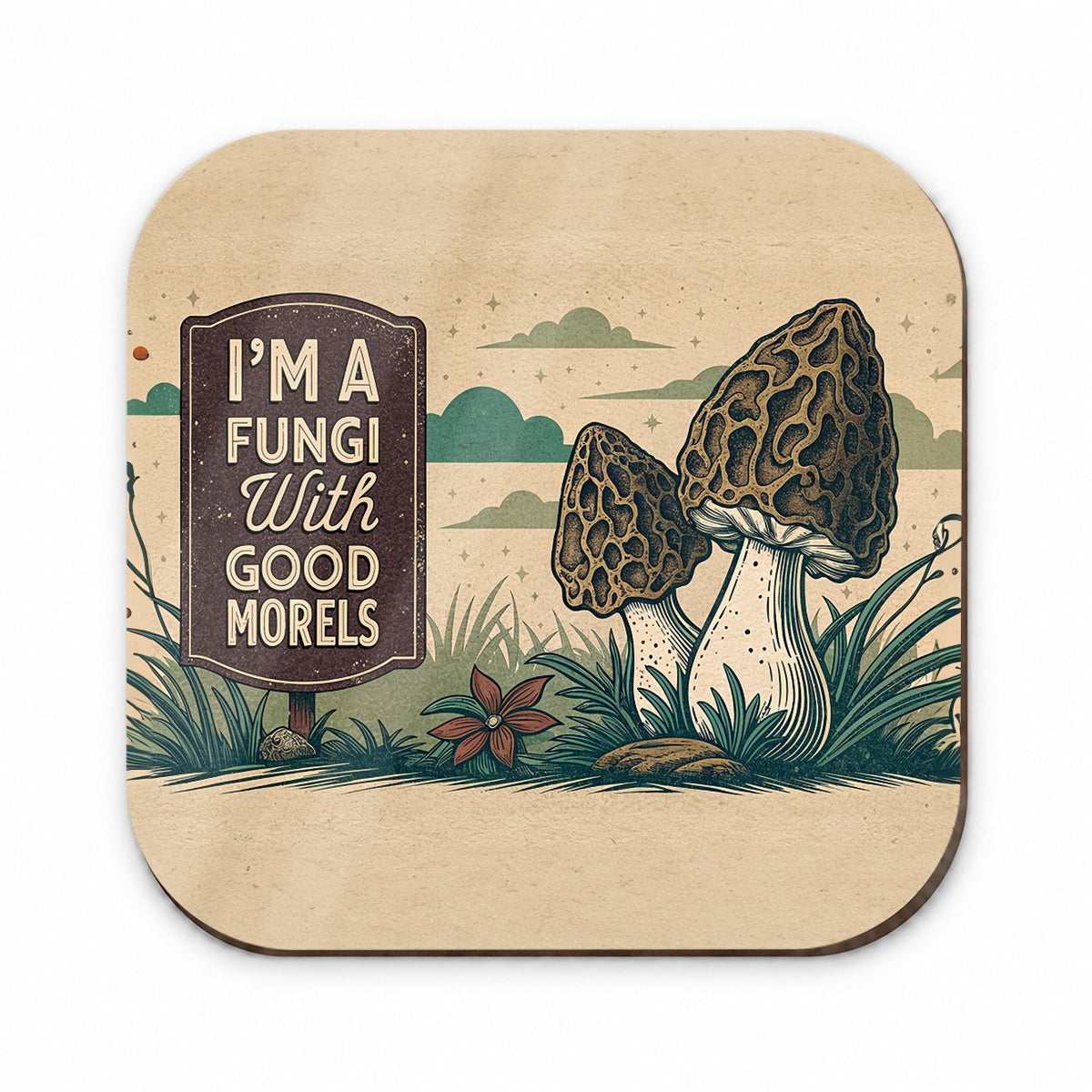 I'm a Fungi Fun Guy with Good Morels Morals Funny Fridge Magnet