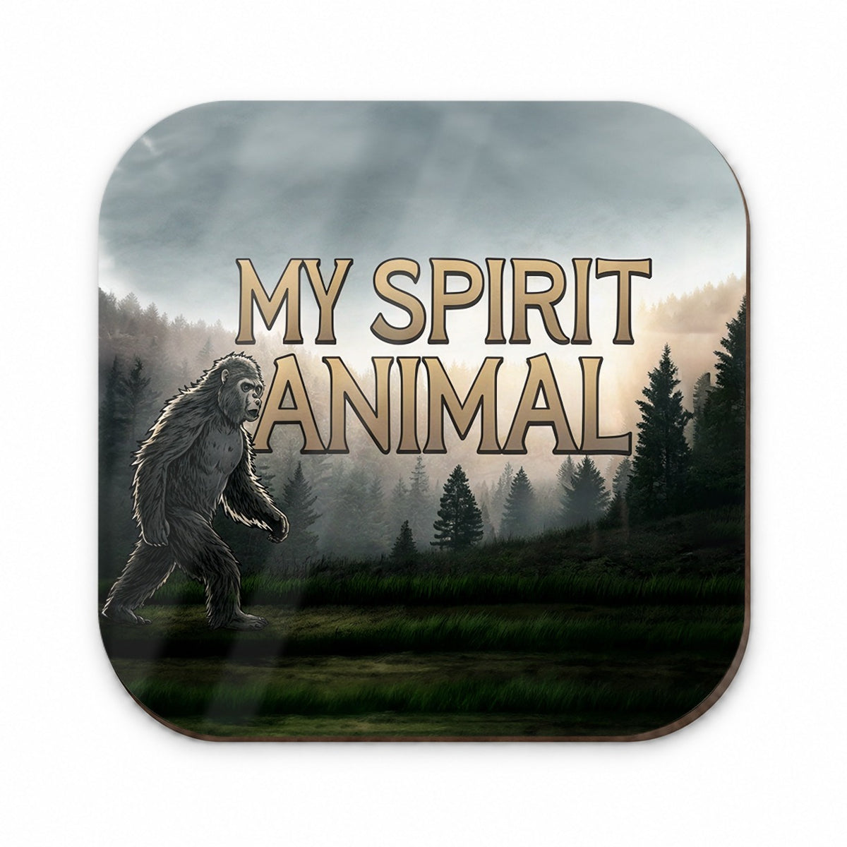 My Spirit Animal Bigfoot Funny Fantasy Fridge Magnet