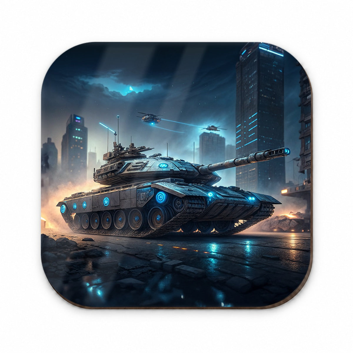 Sci-Fi Tank Urban Warfare Fridge Magnet