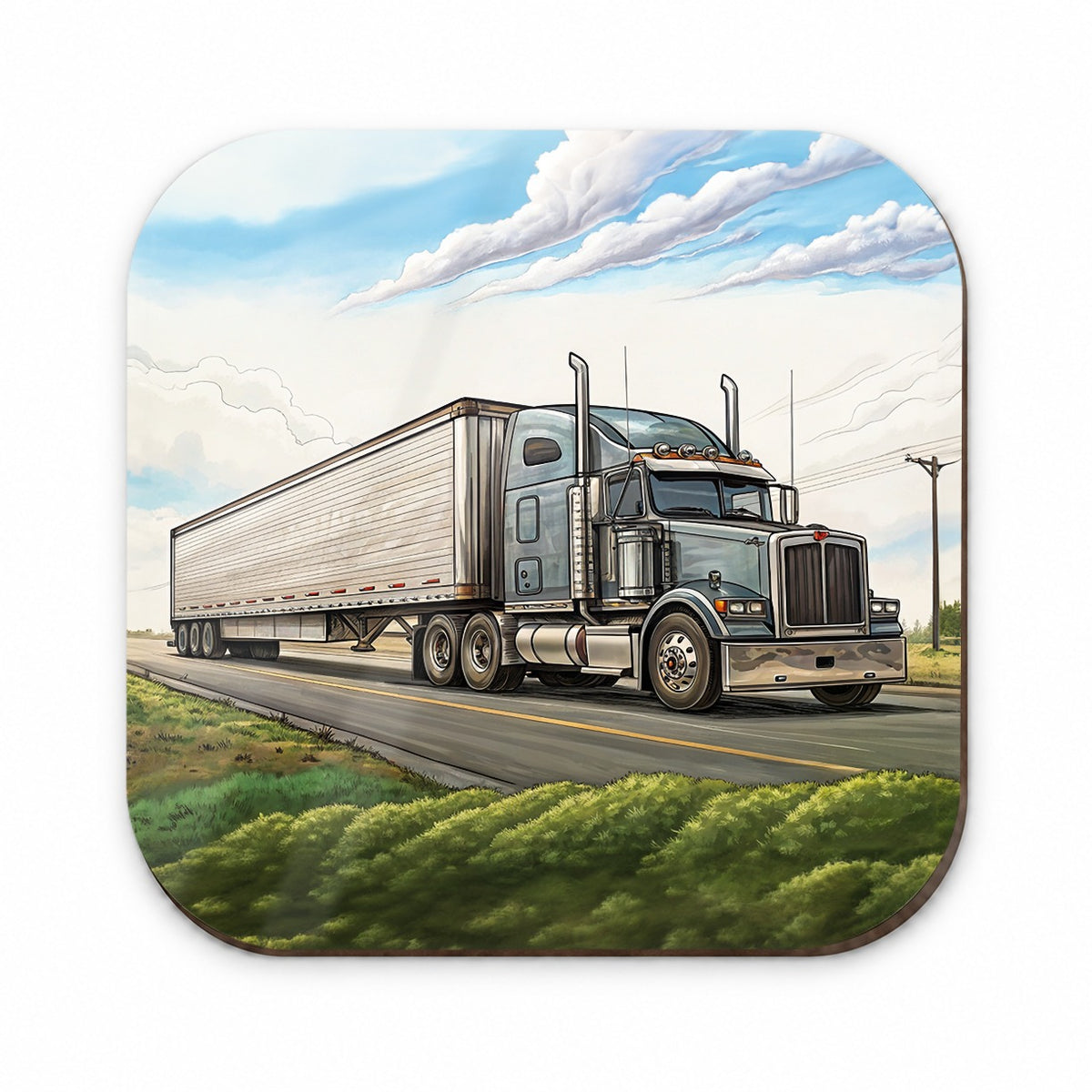 Tractor Trailer Semi Big Rig Truck Fridge Magnet