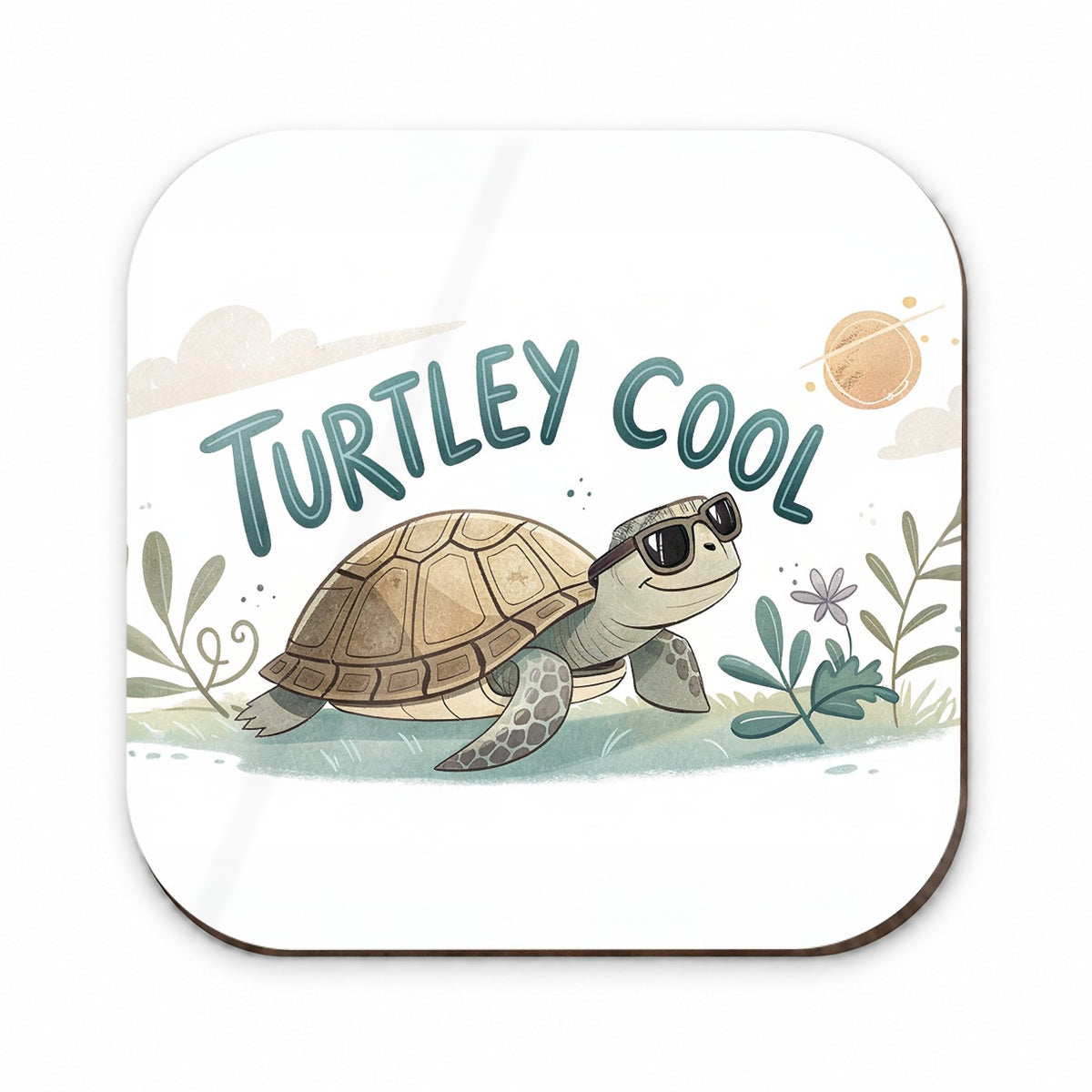 Turtley Cool Turtle Wearing Sunglasses Totally Fridge Magnet